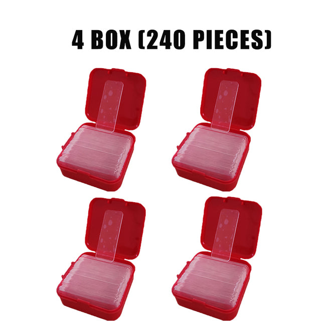 60Pcs/Box Double Sided Stickers Tape Transparent Non-marking Strong Adhesion Tapes Easy To Cut High-adhesive Double Faced Tapes